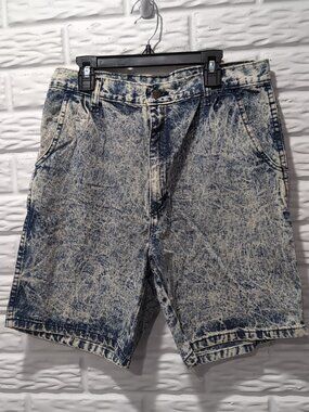 Bristol Blues Vintage Acid Wash 30 Waist Denim Jean Shorts 90s Cotton